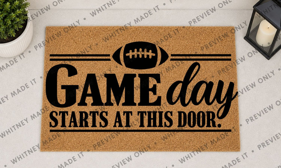 Game Day Starts at This Door - Classic Football