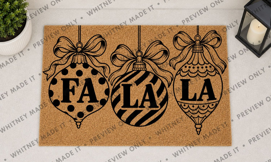 Fa La La — Christmas Bow Ornaments