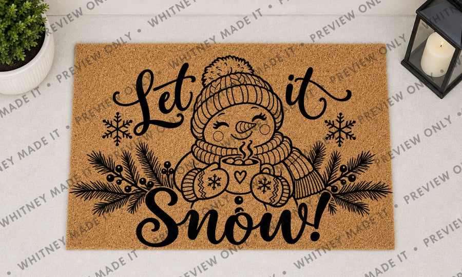 Let It Snow - Cozy Coca Snowman