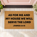 As for Me and My House We Will Serve the Lord Doormat