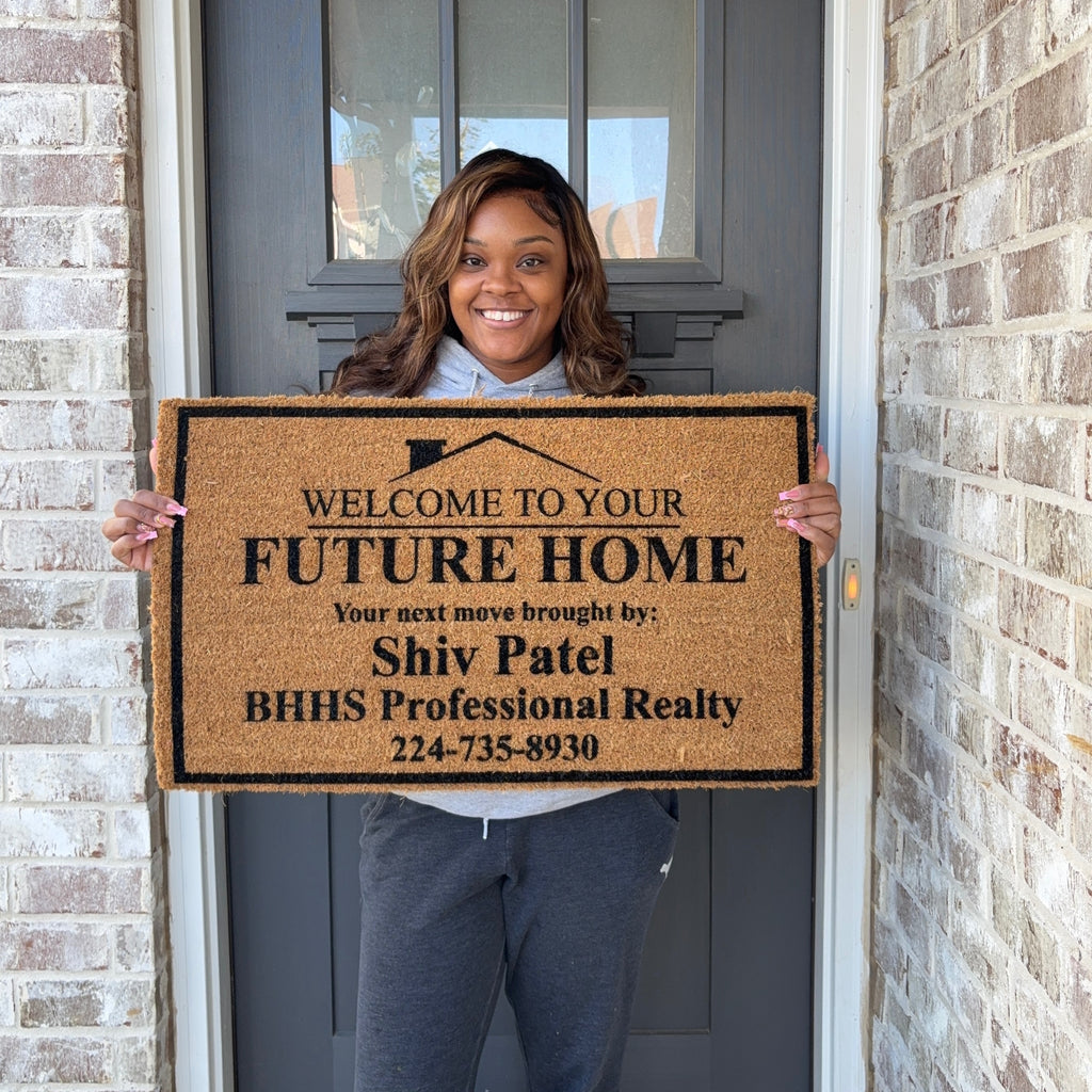 Personalized Realtor Doormat – Welcome to Your Future Home