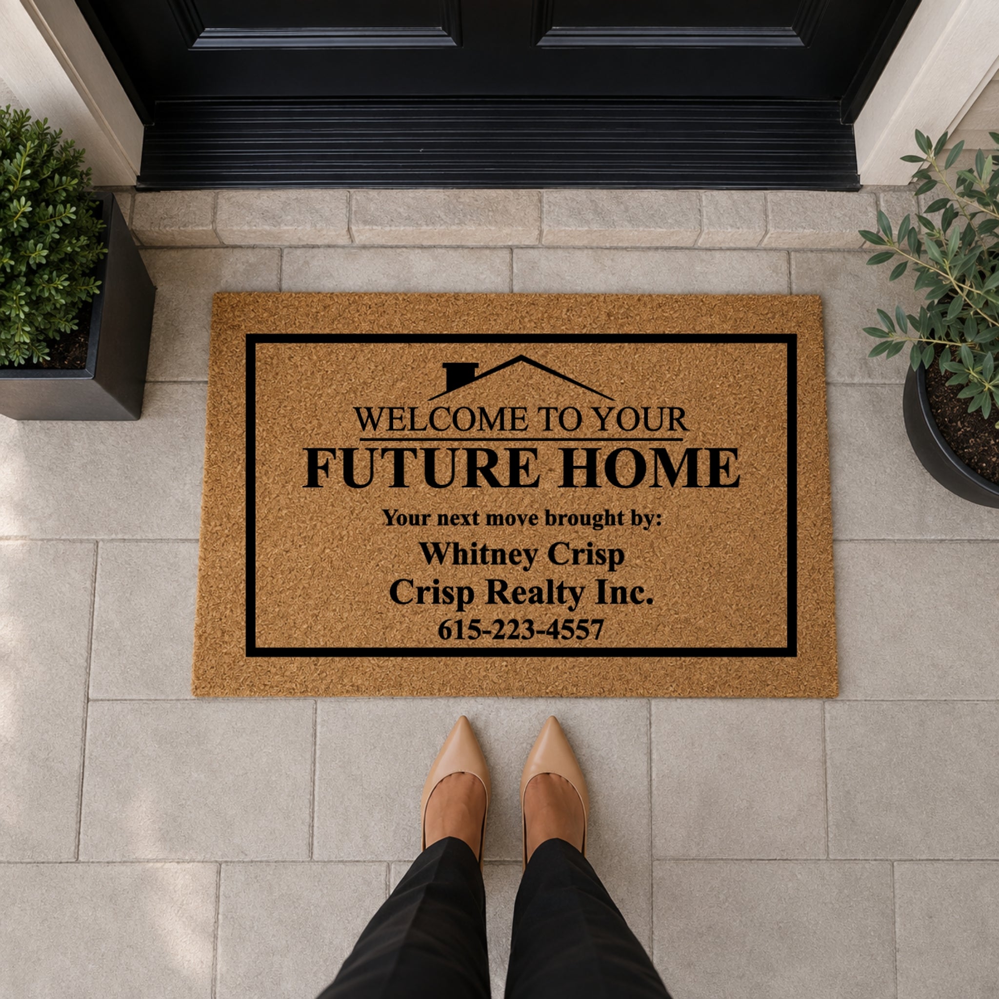 Personalized Realtor Doormat – Welcome to Your Future Home