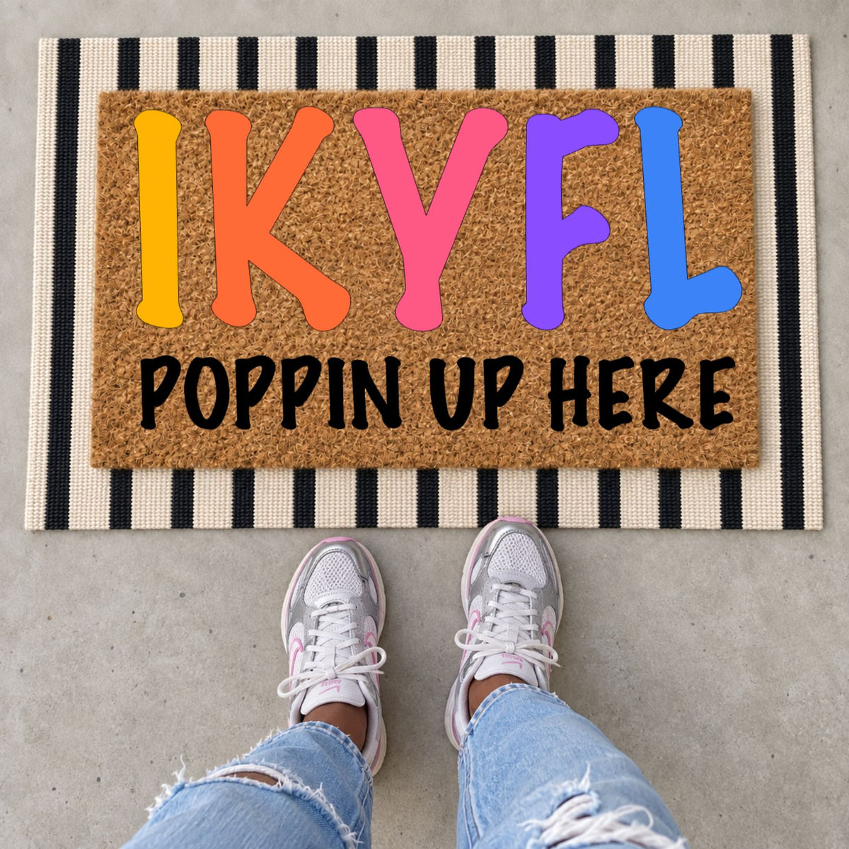 IKYFL Poppin' Up Here Doormat