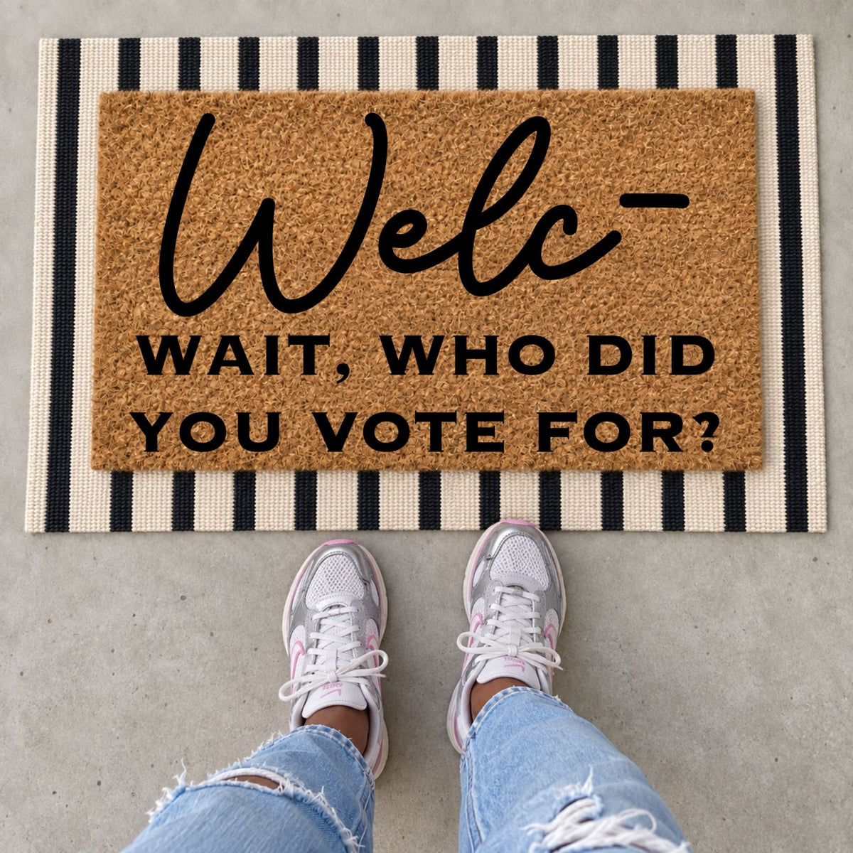 Welc- Wait, Who Did You Vote For Doormat